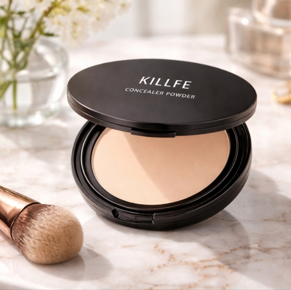 Killfe  Long-Lasting Matte Finish Pressed Powder for Flawless Complexion Color